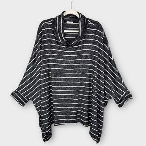 Maurices Black and White Striped Tunic